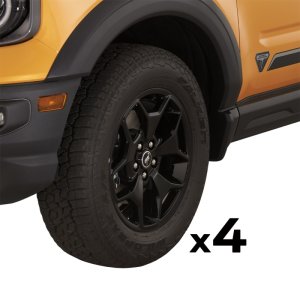 Ford Mustang Mach 1 Wheels - Ford Racing - Cast Aluminum, 17 in. x 7 in., 37.5mm Offset, Includes TPMS Sensor/Bronco Center Caps - Gloss Black - 2021 Ford Mustang Mach 1 Wheels - Ford Racing - Cast Aluminum, 17 in. x 7 in., 37.5mm Offset, Includes TPMS Sensor/Bronco Center Caps - Gloss Black - 2021